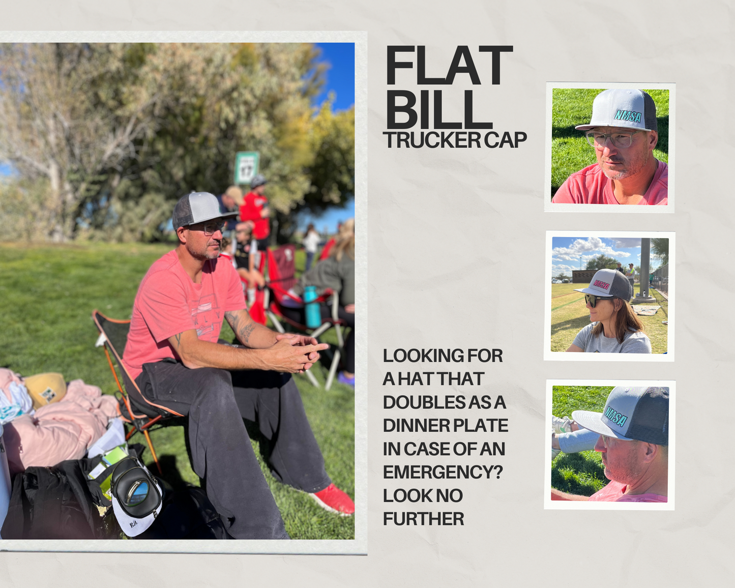 NMSA New Era Flat Bill Trucker Hat